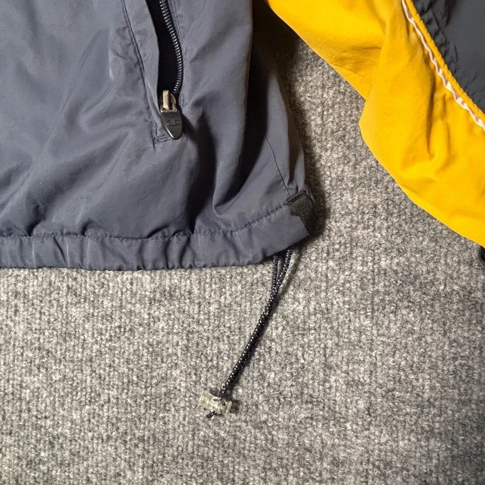 Champion Windbreaker Jacket Men's XL Gray‎ Yellow Colorblock Vintage